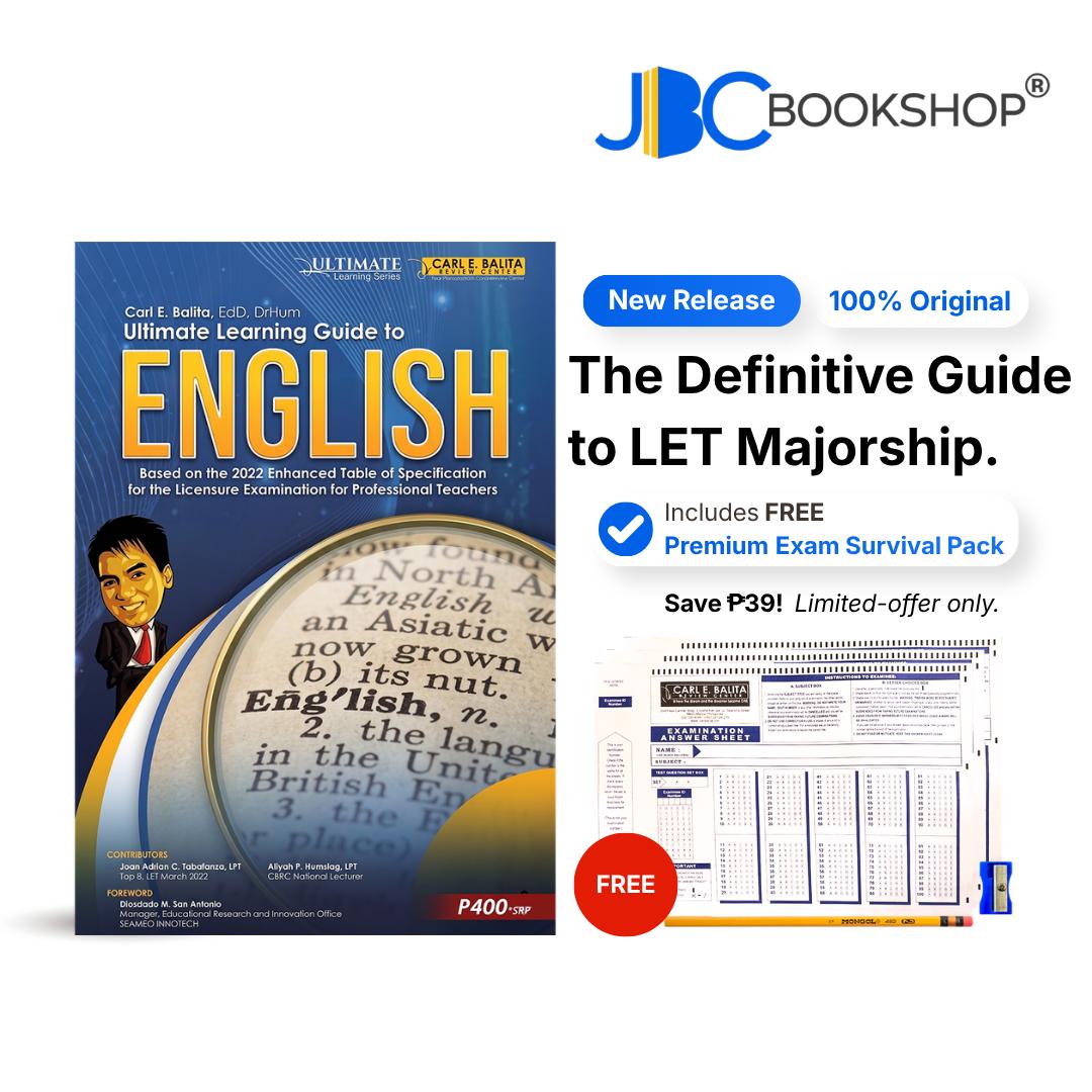 English Ultimate Learning Guide Majorship LET Reviewer (2025 Edition) by Carl Balita CBRC