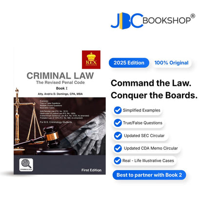 Criminal Law (The Revised Penal Code) Book 1 First Edition by Atty. Andrix D. Domingo, CPA, MBA