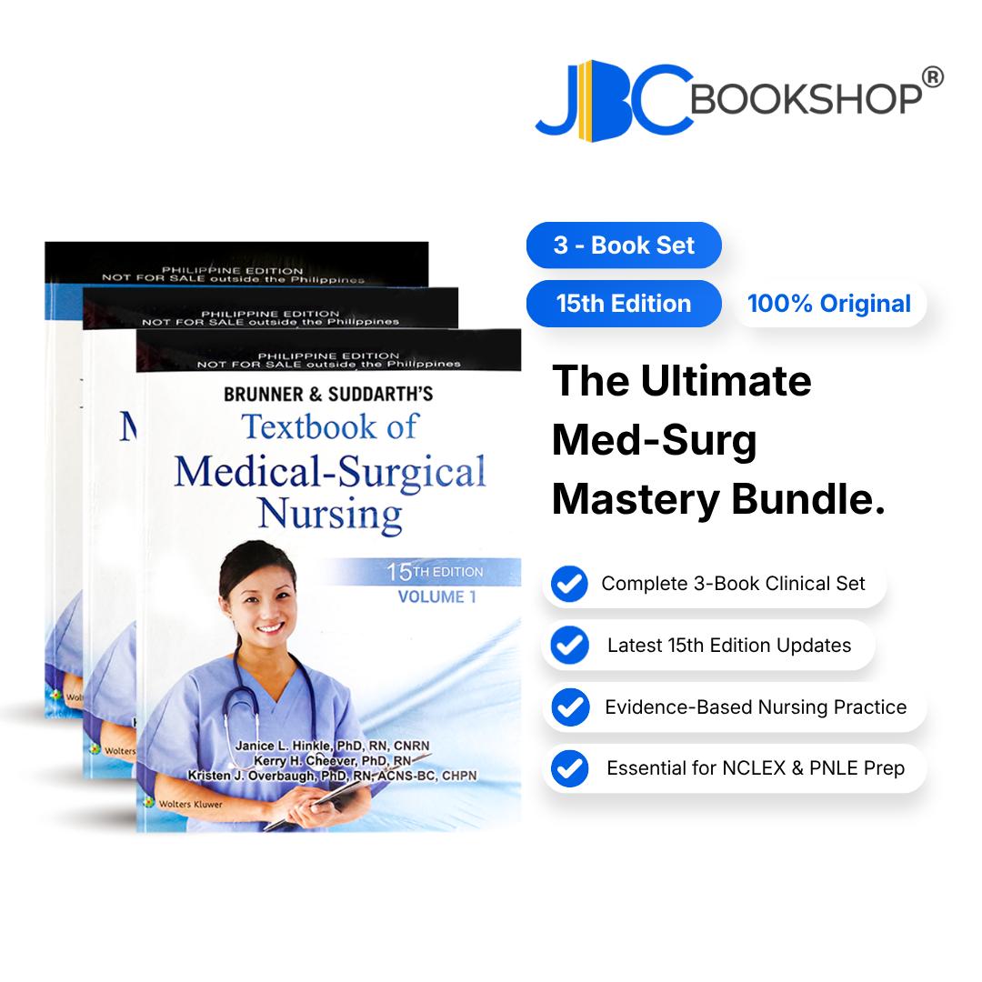 Brunner & Suddarth's Textbook of Medical-Surgical Nursing 14th&15th Ed Vol. 1&2 + Study Guide (Set)