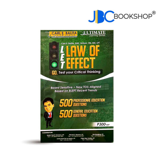 LET Law of Effect: Test your Critical Thinking (2024 Edition) by Carl Balita CBRC